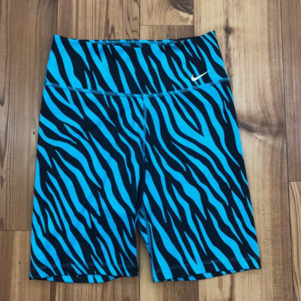 NWT Nike Blue Zebra Print Dri-Fit Shorts